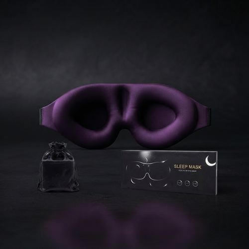 Auryvell Premium Foam Sleeping Mask w/ 360° Eye Cover + Drawstring Pouch