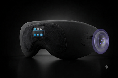 Auryvell Premium Foam Sleep mask w/ Internal Speaker Headphones