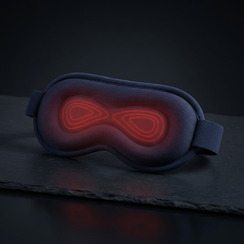 Auryvell Premium Foam Sleep mask w/ Heated Eye Massager