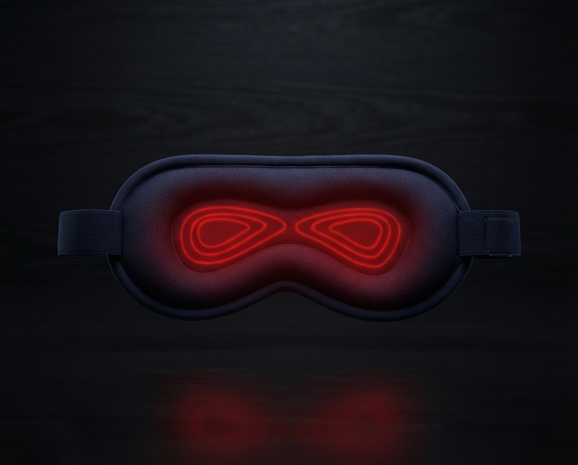 Auryvell Premium Foam Sleep mask w/ Heated Eye Massager